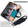 14 Inch Laptop Shoulder Bag For Men Women,Waterproof Briefcase Messenger Bag Animal Chickens Laptop Sleeve Bag W/Strap Handle view 3