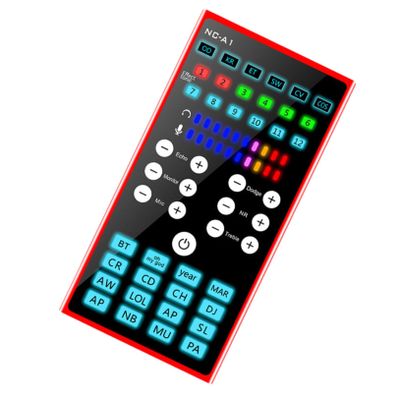 1Pc Portable Voice Changing Device with Intelligent Noise Reduction Compact Audio Mixer for Live Streaming Recording Compatibility for Mobile