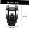 2Sets Hot Shoe Base Camera Mount Adapter Versatile Accessory for Professional Photography Video Recording Durable Lightweight Design for Family Events view 3