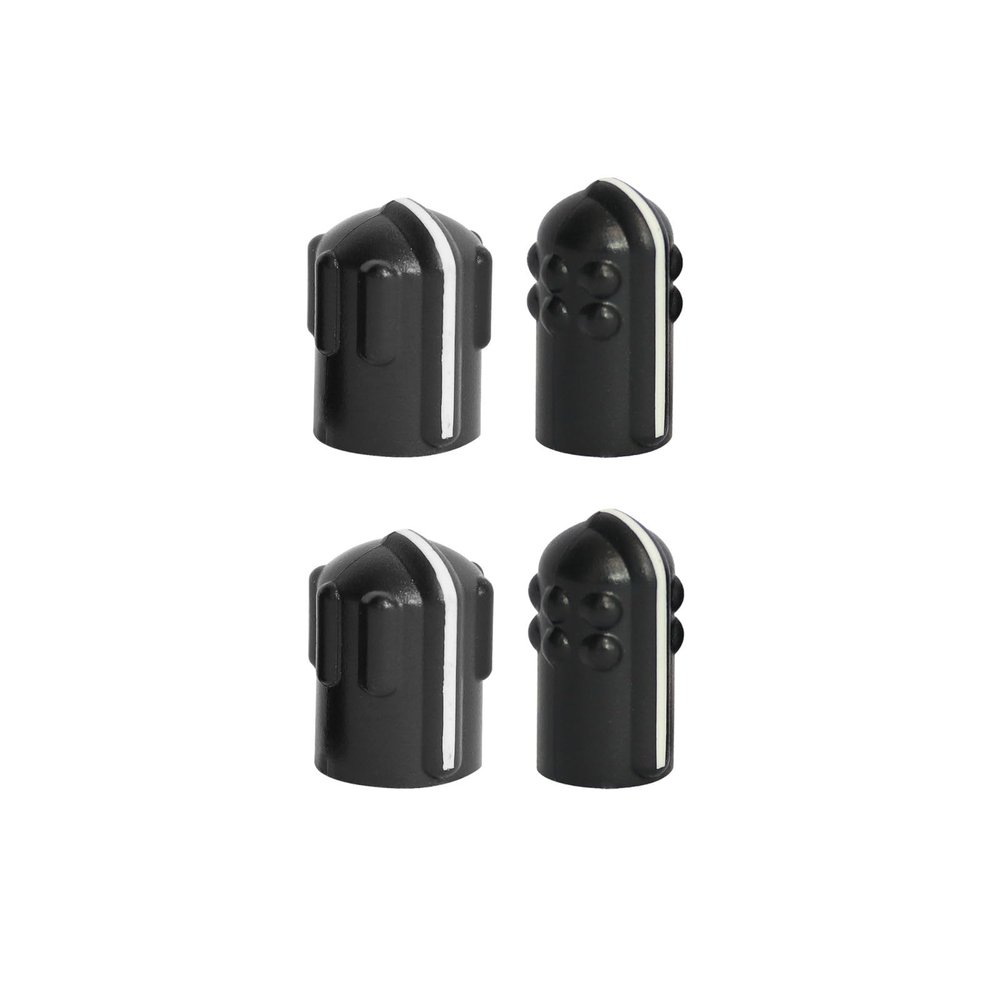 Fascinatacc 2 Pairs Volume Knob & Channel Frequency Selector Knob Button Cap Kit for MTX838 MTS2000 MTS2500 MT2000 Two Way Radio Accessories