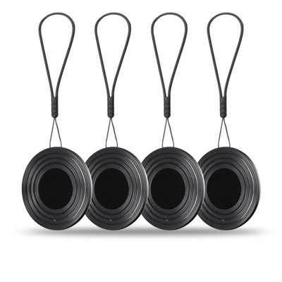 4 Pack Smart Bluetooth Tag for Phone Waterproof Dust Resist, Item Finder Device Via Find My (iOS Only) App, Kid Findable Trakcer Tags, Item Locator for Keys Luggage Satchel Backpack