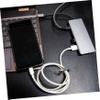 24Pcs PU Data Cable Organizers Leather Cable Clips with Buckle for Tidy Storage and Easy Management of Cords for Use view 3