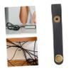 24Pcs PU Data Cable Organizers Leather Cable Clips with Buckle for Tidy Storage and Easy Management of Cords for Use view 4