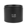 1pc 0.3X 0.5X 0.7X 0.75X 1X 1.5X 2.0X Auxiliary Barlow Objective Lens Thread M48mm for Stereo Binocular Trinocular Microscope(0.3X) view 1