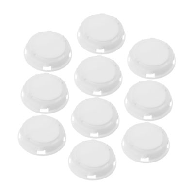 10Pcs White ABS Piggy Bank Bottom Plugs Minimalist Design