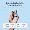 Shimbol Vlog Selfie Monitor Screen CP5 Mini 2,Back Camera Monitor for iPhone with 2.4 inch Real-Time Phone Screen Mirroring,30m Range,4H Run Time,Wireless Shutter Control (Black) view 2
