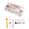 POPETPOP Desktop Computer Screw Standoffs Kit with Screws Cable Ties and Cleaning Brush for Hard Drive Motherboard and Fan Installation Durable and Conveniently Organized view 1