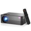 Mini Portable Projector with Wifi and Bluetooth, Native 1080P Full HD Smart Projector , 300 ANSI, Compatible with Smartphone, HDMI, USB for Home, Bedroom, Outdoor Use Black view 1