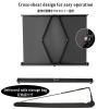 30" 40" 50" Inch Portable Projection Screen 4:3 16:9 Small Retractable Floor Standing Mobile Tabletop Screen with Carry Bag, Foldable Portable Movie Screen for Schools Meeting Indoor Outdoor(16:9,30") view 4
