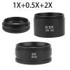 1pc 0.3X 0.5X 0.7X 0.75X 1X 1.5X 2.0X Auxiliary Barlow Objective Lens Thread M48mm for Stereo Binocular Trinocular Microscope(1X2X0.5X) view 2