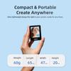 Shimbol Vlog Selfie Monitor Screen CP5 Mini 2,Back Camera Monitor for iPhone with 2.4 inch Real-Time Phone Screen Mirroring,30m Range,4H Run Time,Wireless Shutter Control (Grey) view 2