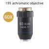 1pc Biological Microscopes Lens 4X 10X 20X 40X 60X 100X(Oil) 195 Achromatic Objective Lens Parts(White) view 2