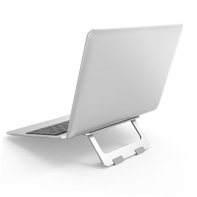 POPETPOP Portable Laptop Cooling Stand Fan Aluminum Alloy Ventilated Laptop Holder for Desk