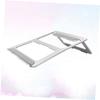 POPETPOP Portable Laptop Cooling Stand Fan Aluminum Alloy Ventilated Laptop Holder for Desk view 4