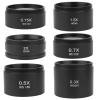 1pc 0.3X 0.5X 0.7X 0.75X 1X 1.5X 2.0X Auxiliary Barlow Objective Lens Thread M48mm for Stereo Binocular Trinocular Microscope(0.5X) view 2