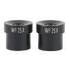 2PCS Biological Microscope Eyepieces WF5X 10X 15X 16X 20X 25X Wide-Angle Eyepiece Mounting Size 23.2mm(2pcs WF25X) view 2