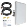 2.4G 5GHz 5.8G 2X2 MIMO Panel Antenna Dual Band Outdoor Directional Antenna Pole Mount w/ 9.8ft Extension Cable RP-SMA Male and SMA Adaptor for Long Range WiFi Receiption view 1