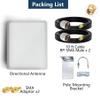 2.4G 5GHz 5.8G 2X2 MIMO Panel Antenna Dual Band Outdoor Directional Antenna Pole Mount w/ 9.8ft Extension Cable RP-SMA Male and SMA Adaptor for Long Range WiFi Receiption view 4