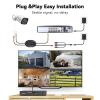 VORGUT Wired Security Camera System, 8CH 5MP Lite CCTV Surveillance DVR Kit with 500G HDD, 4 x 3MP AHD Security Camera Outdoor, IP66 Waterproof Metal Shell,Remote Access,Smart Detection,24/7 Record view 2