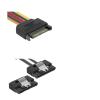 0.2M 15 Pin SATA Power Y-Splitter Cable 8 Inches - 2 Pack view 2