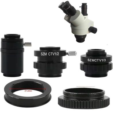 1pc 1/2 1/3 1/1 Microscope Camera Adapter 28mm to 38 Ring C-Mount Simul Focal Trinocular Stereo Microscope Adapter Ring(27.2-38 Ring)