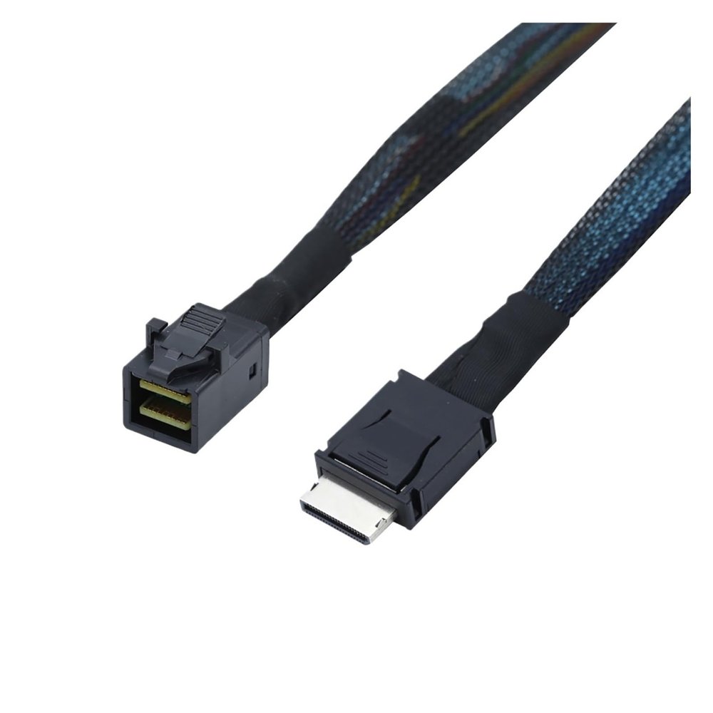 0.5M OCuLink PCIe PCI-Express SFF-8611 4i to Slimline SFF-8643 SSD Data Active for SSD EGPU Card Cable Adapter