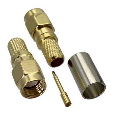 10 pcs SMA Male Crimp Connector for RG-8X LMR240 RG8X Cable