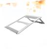 Uonlytech Foldable Laptop Stand Lightweight Aluminum Alloy Ventilated Holder for Portable Use Non Slip Design Durable Cooling Bracket for Desktops view 4