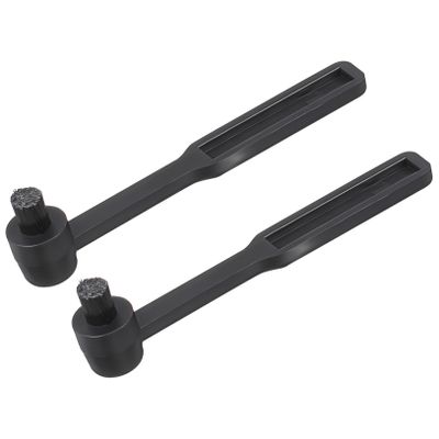CAXUSD 2Pcs Stylus Cleaning Brushes for Record Players Compact Vinyl Cleaner Brush with Fine Bristles for Record and Turntable Maintenance