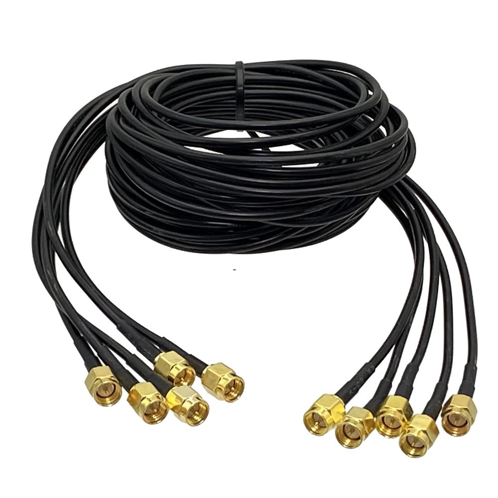 5-10 pcs RG174 SMA Male to SMA Male Connector Pigtail Coaxial Jumper Cable Terminals 4 inches ~ 10 feet(10Pcs,6FT)