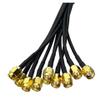 5-10 pcs RG174 SMA Male to SMA Male Connector Pigtail Coaxial Jumper Cable Terminals 4 inches ~ 10 feet(10Pcs,6FT) view 2
