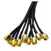 5-10 pcs RG174 SMA Male to SMA Male Connector Pigtail Coaxial Jumper Cable Terminals 4 inches ~ 10 feet(10Pcs,6FT) view 3