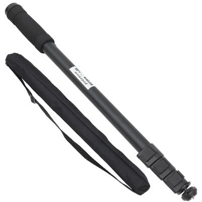 BRIGHTFUFU Lightweight Aluminum Alloy Monopod for Cameras Portable Travel Photography Stick Adjustable Height Compatible DSLR and Compact Cameras