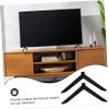 CAXUSD Universal TV Stand Base Pedestal Legs Compatible Replacement for TVs 1 Pair Plastic Support Screws for Home Theater Systems Easy Installation view 3