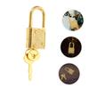 3 Set Mini Padlock Latch for Treasure Chest Toy Box Retro Gold view 3