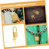 3 Set Mini Padlock Latch for Treasure Chest Toy Box Retro Gold view 4