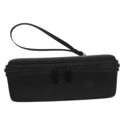Angoily Portable Hard Speaker Case Storage Box with EVA Aluminum Alloy and Nylon Protection for Speakers Lightweight Travel Carry Bag with Internal Organizer for Electronics Accessories
