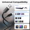 Superer 2 Pack 5 ft USB C Charging Cable Fit for PS5 Controller, PlayStation 5 DualSense, Xbox Series X/S Controllers, Xbox Elite Series 2 (Model 1914 1797), Fast Charger & Data Sync Replacement Cord view 4