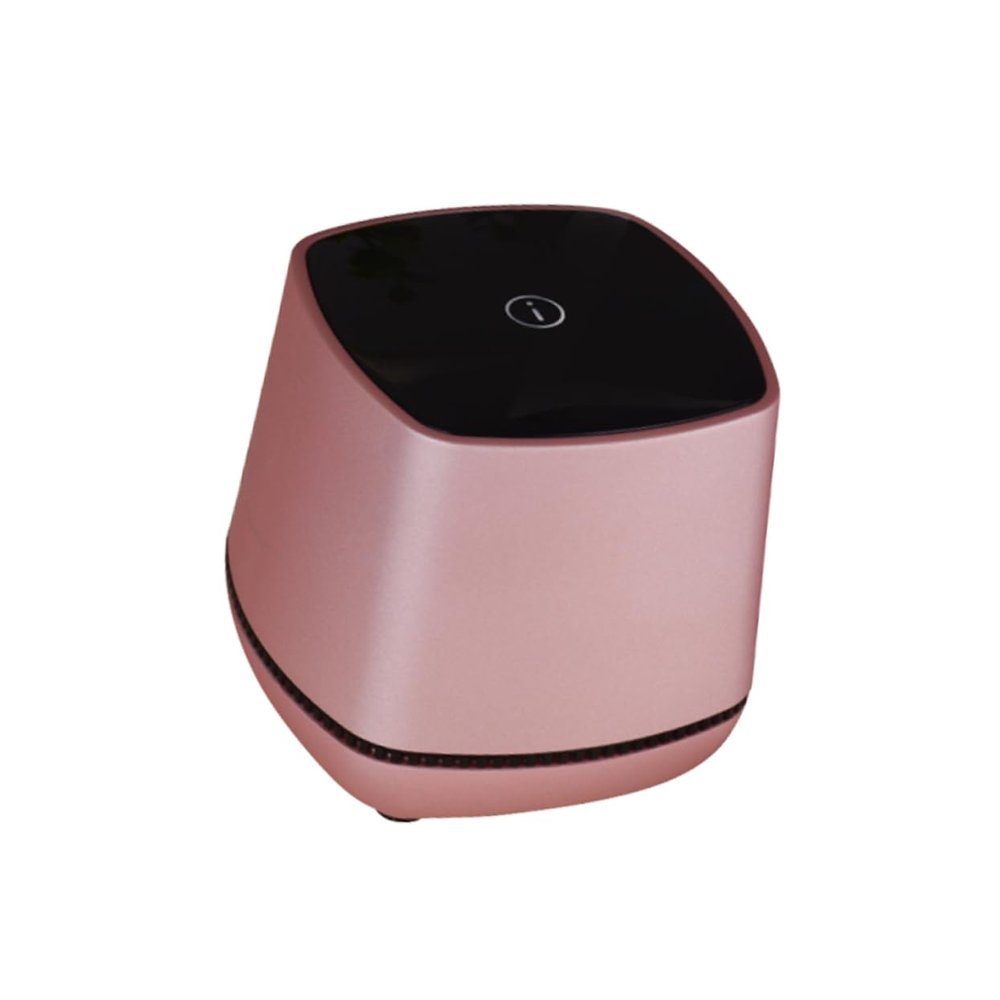 Angoily USB-Powered Mini Computer Speakers Bass Sound for Desktop and Laptop Compact Design Rose Gold Finish
