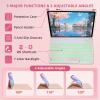 Bxomteng Keyboard Case for iPad 10th / A16 11th Generation 2022/2025-7 Colors Backlit Keyboard Cover and Mouse (Pink) view 3
