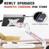 2025 Magnetic Wireless Charging Stand for iPad Pro 12.9, iPad Air 13 M2 Only, Aluminum Alloy Arm Mount with 2M Cable, Foldable Adjustable Tablet Holder for iPad Pro 12.9 3rd/4th/5th/6th,Black view 3