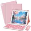 Bxomteng Keyboard Case for iPad 9.7 (6th Gen 2018 / 5th Gen 2017) / Pro 9.7 inch (2016) - 7 Colors Backlit Keyboard Cover and Mouse (Pink) view 1