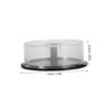 JECOMPRIS CD DVD Storage Box Set Holds 25 Discs Plastic Organizer with Black Base for Home and Office Use 4-Piece Set view 2