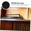 Housoutil 4Pcs Static Vinyl Record Mat Durable Felt Disc Protective Pad for Turntable Reduces Vibration Improves Adhesion Keeps Records Clean Thickness view 3