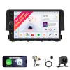 13 Car Radio Stereo for Honda Civic 2016-2021 with Button - 9" IPS Touch Screen, Upgrade Dash Kit with CarPlay & Android Auto, GPS Navigation, Bluetooth, WiFi, SWC, 5G, DSP C_8CORE 8+128GB view 1