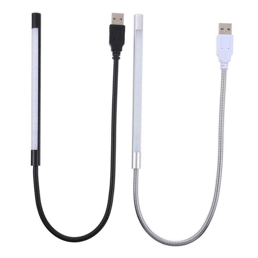 Hoement Dimmable USB LED Reading Light Touch Control Mini Night Lamp Adjustable Brightness for Bedside and Reading 2-Pack