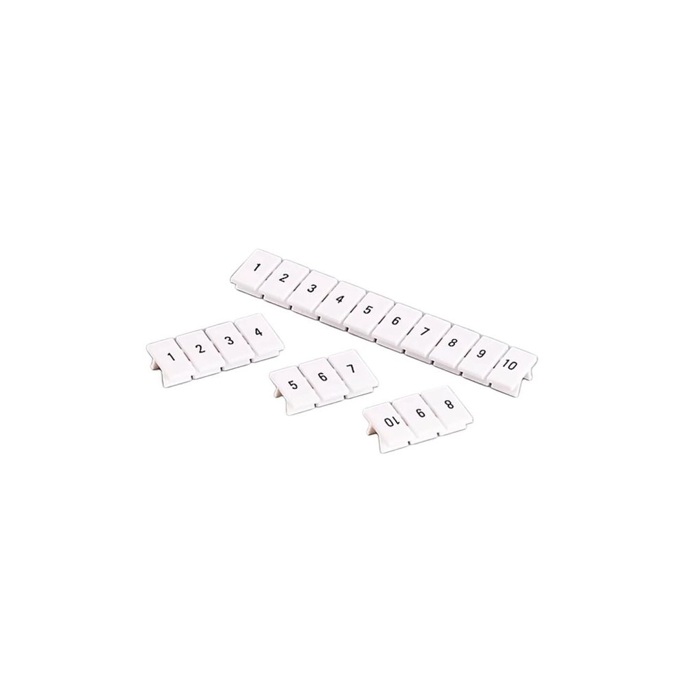 100Pcs 91-100 for UK 5N ZB6 Number Blank DIN Rail Terminal Block Accessories UK Zack Marker Strips ZB 6