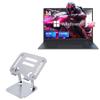 BoxWave Stand and Mount Compatible with RNRUO Laptop Model NC14G (14.1 in) - Executive VersaView Laptop Stand, Ergonomic Adjustable Viewing Angle Metallic Riser - Metallic Silver view 1