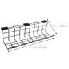 NUOBESTY 2pcs Under Desk Cable Organizer Tray Wire Management Solution for Home Office Easy Install No Drilling Required Space-Saving Design for Efficient Cable Storage view 4