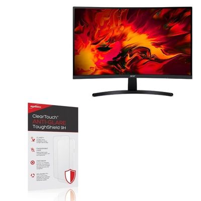 BoxWave Screen Protector Compatible With Acer Nitro ED1 (ED271U) - ClearTouch Anti-Glare ToughShield 9H (2-Pack), Anti-Glare 9H Tough Flexible Film Screen Protector